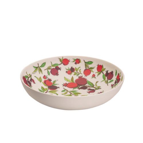 Bamboo Bowl Large Pomegranate