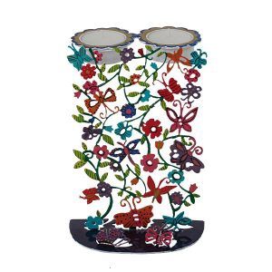 Candlesticks Hand Painted Butterflies