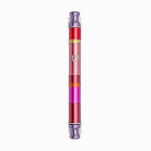 Mezuzah Wide Stripes Maroon 10cm