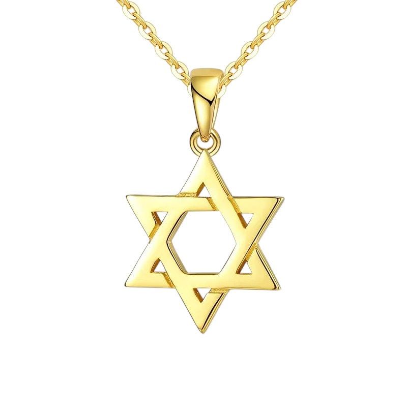 Necklace Gold Plated Magen David