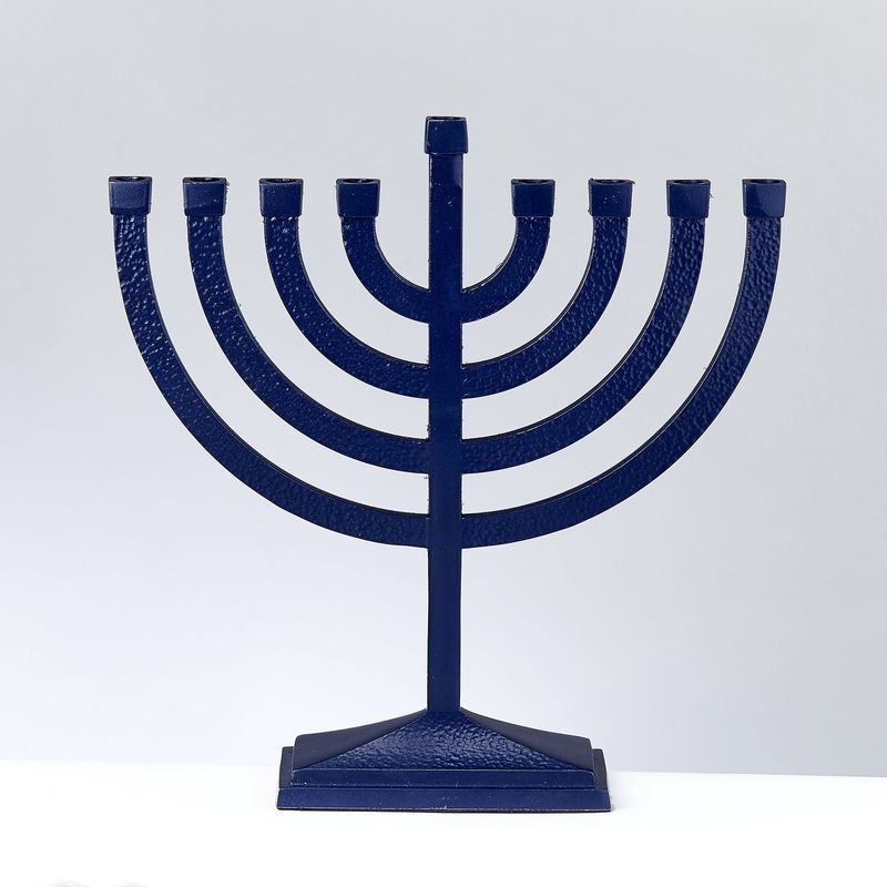 MenorahNavy Matte Finish