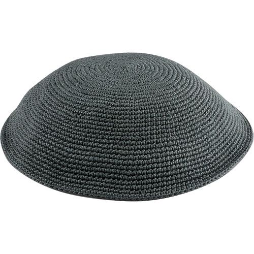 Dark Grey DMC Kippah 16cm