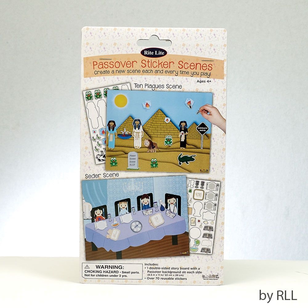 Passover Scenes with Reusable Stickers