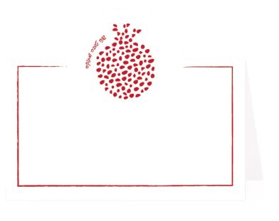 Place Cards Foil Pomegranate -  12 pack