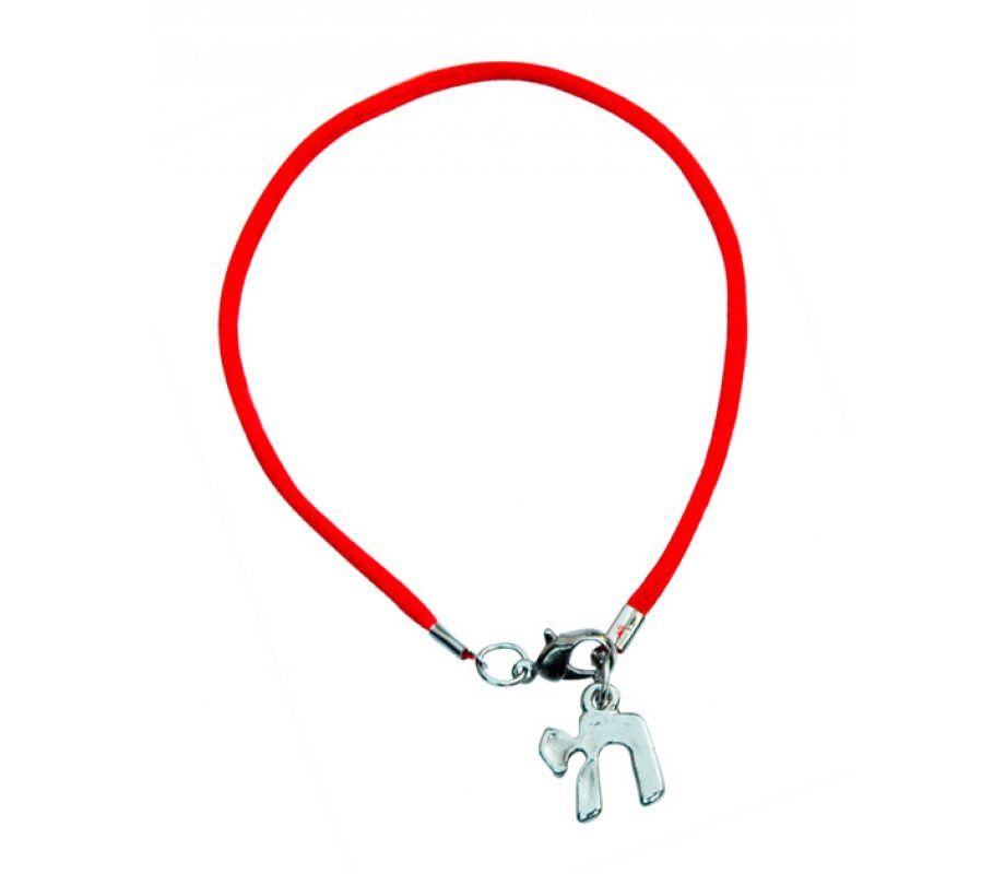 Bracelet Red Cord Chai