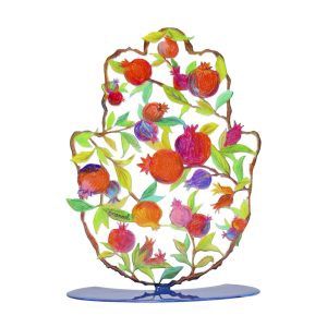 Hamsa  with Stand Pencil Drawing Pomegranates Small