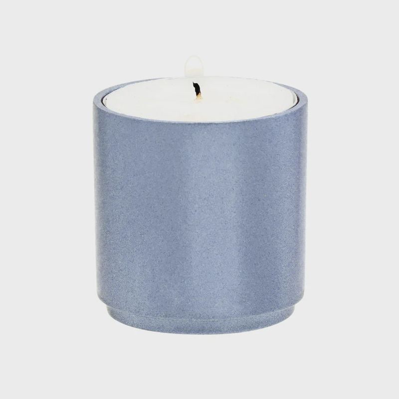 Candle holder (tea light) stackable blue