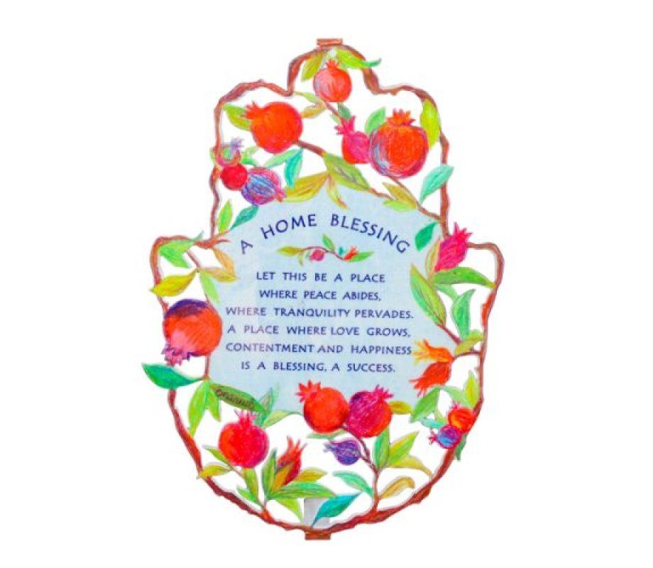 Home Blessing Hamsa English 24cm