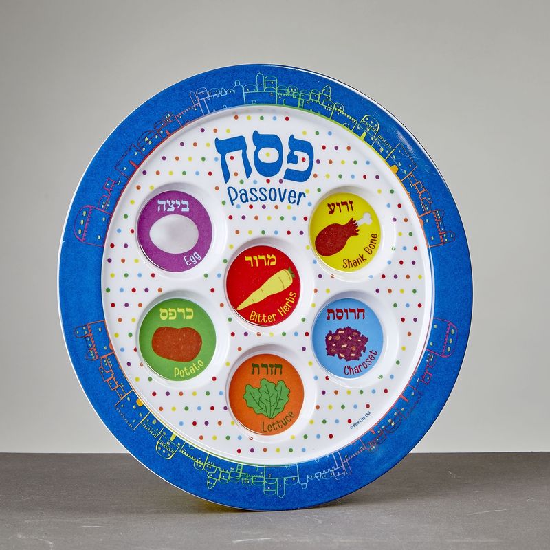 Seder Plate Children Melamine Jeruslaem 20cm