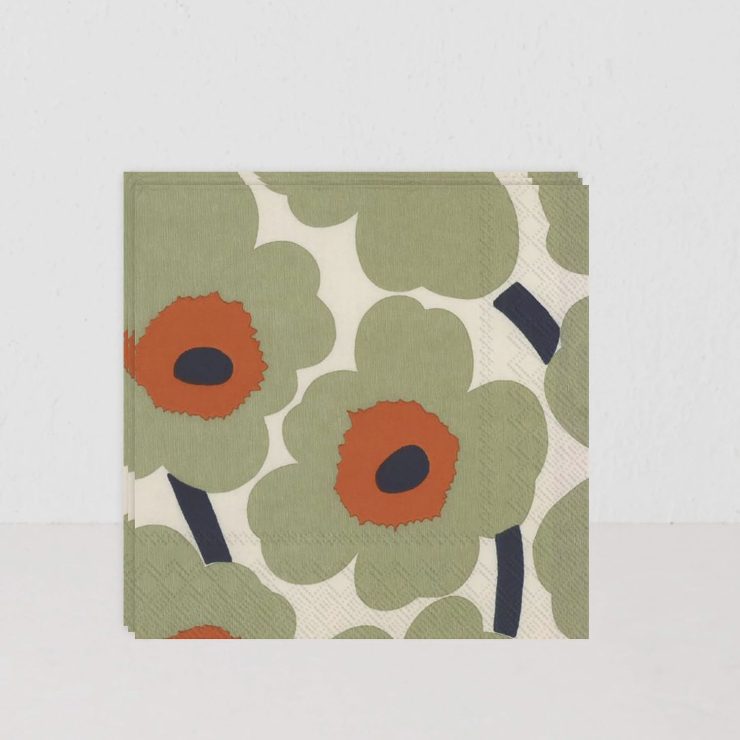 Serviette Marimekko - Unikko Orange Green