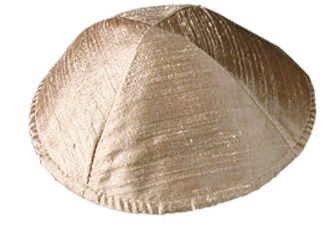 Kippah Raw Silk Cream Beige