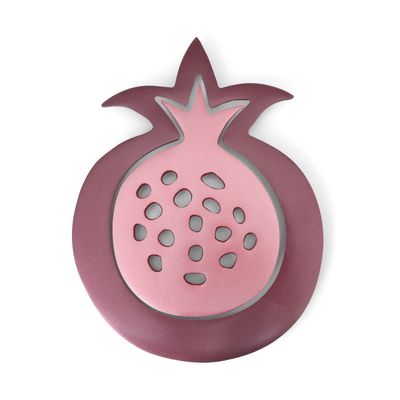 Trivet Pomegrante Red Two Piece