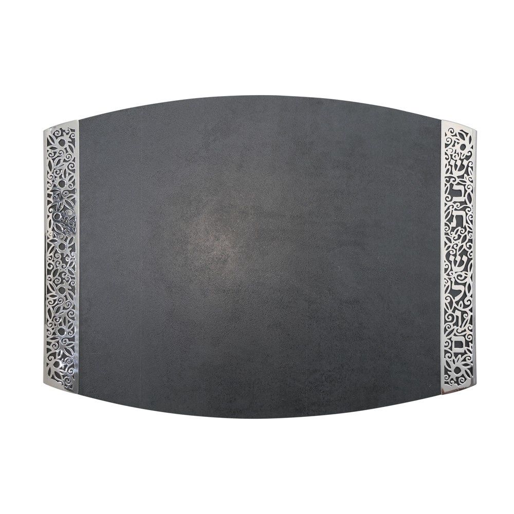 Challah Board - Porcelain &amp; Metal Cutout Grey