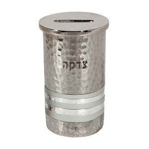 Tzedakah Box Hammers Grey Stones