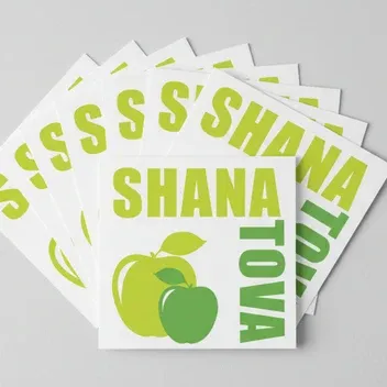 Serviette  Shana Tova Green Apples