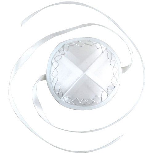 Baby Kippah White Satin