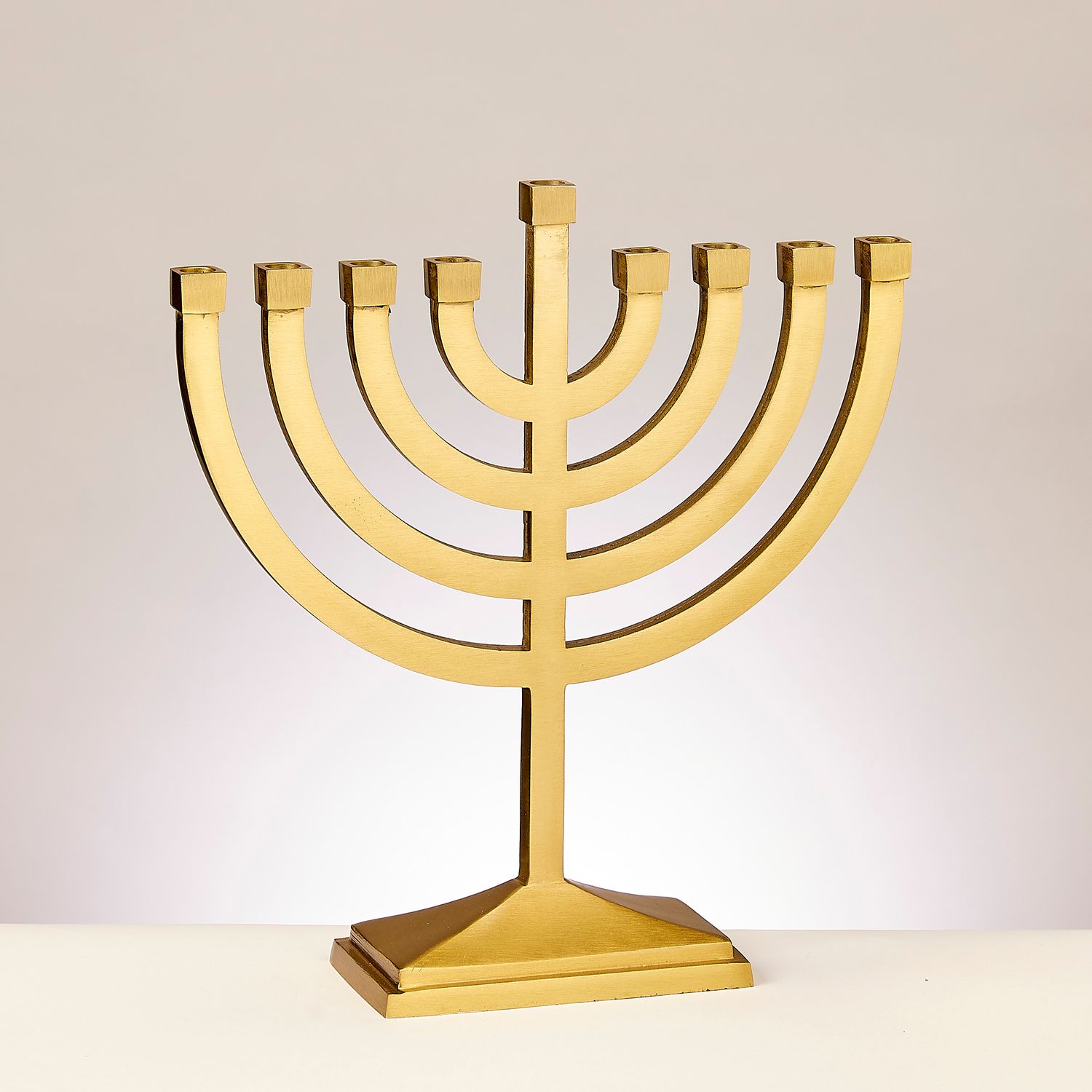 Menorah Gold Satin Finish