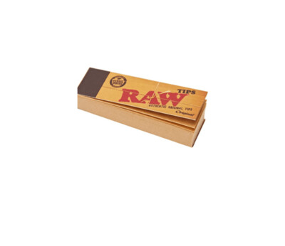 Raw Natural Paper Tips, Brown, Pack of 50