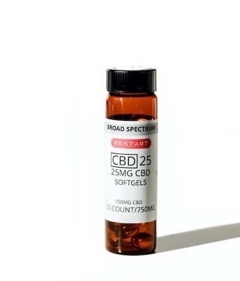 Broad Spectrum CBD Capsules 25mg 30-ct NO THC