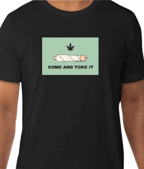 RESTART T-shirt Come and Toke It (green), Size: Small