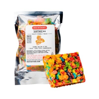 Delta 9 THC 50MG Fruity Pebbles Cereal Treat