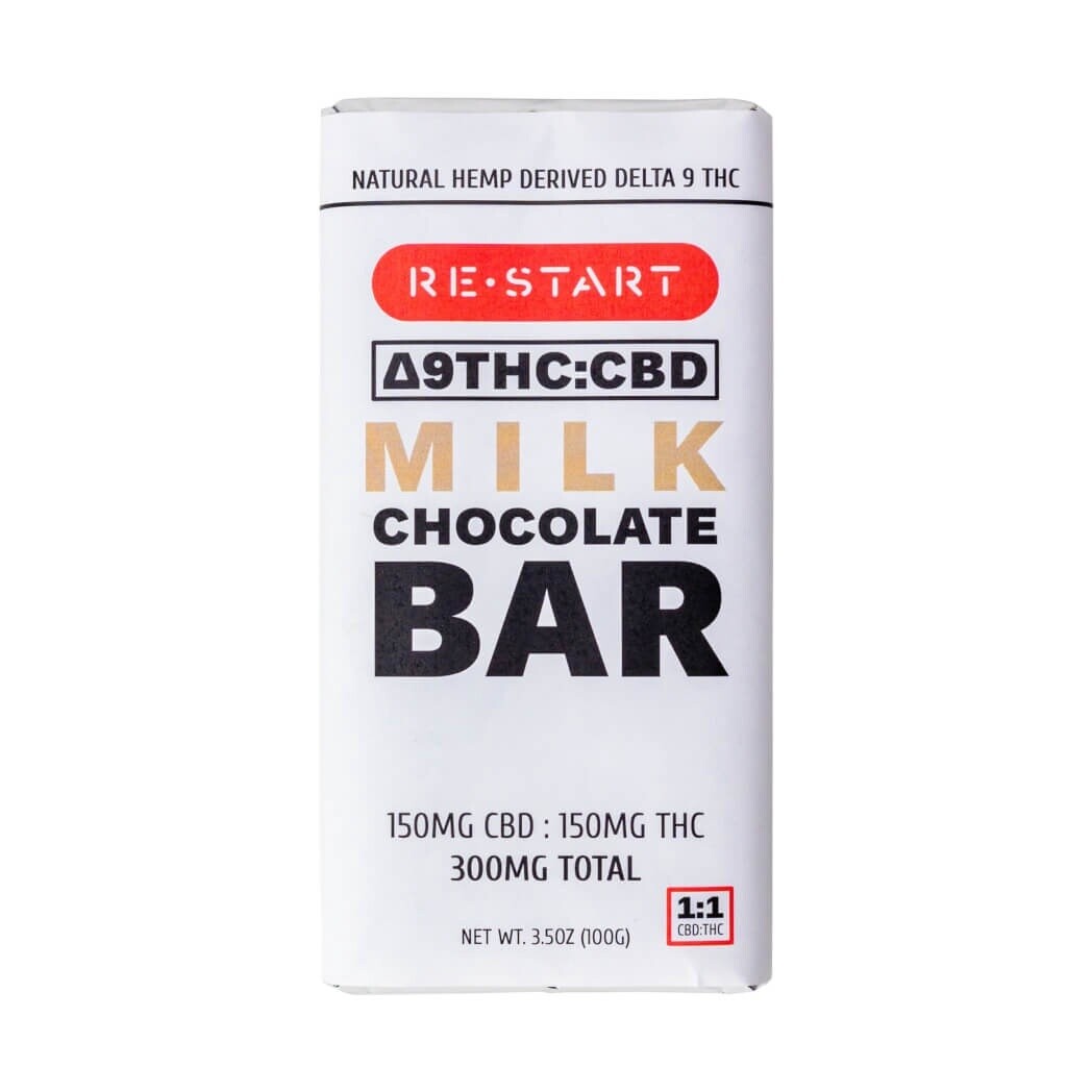 Delta 9 THC 150MG + CBD 150MG Chocolate Bar, Type of Chocolate: Milk 1:1