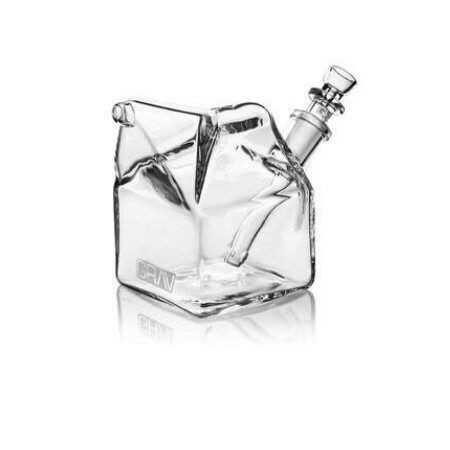 GRAV Milk Carton Bubbler 14mm Clear (In-Store)