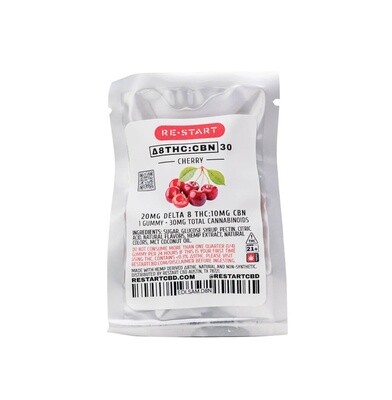 Delta 8 THC CBN 30MG Gummies Cherry 1-ct Sample