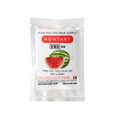 CBD Full Spectrum 30MG Gummies Watermelon 2-ct Sample