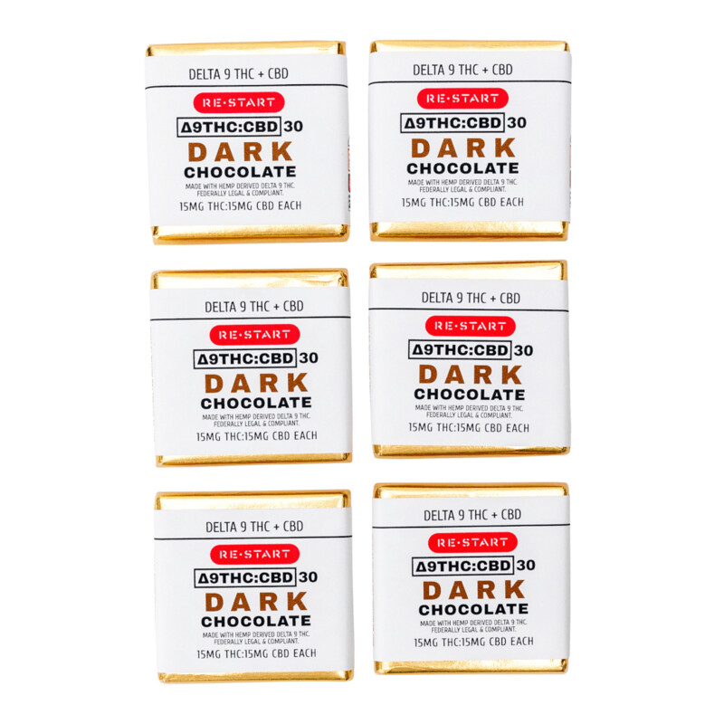 Delta 9 THC CBD 30mg Dark Chocolate Minis (Sold In-Stre Only)