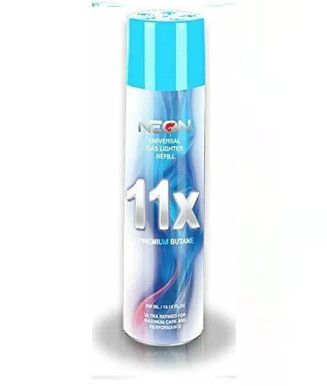 Neon 11x Ultra Refined Butane Fuel + BONUS Clipper Lighter