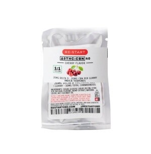 Delta 9 THC CBN 40mg Gummies Cherry Indica 1-ct Sample