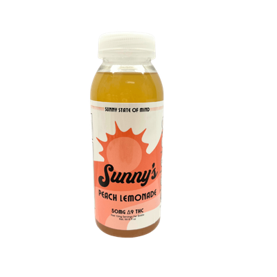 Sunny’s Delta 9 50MG THC Peach Lemonade 8oz
