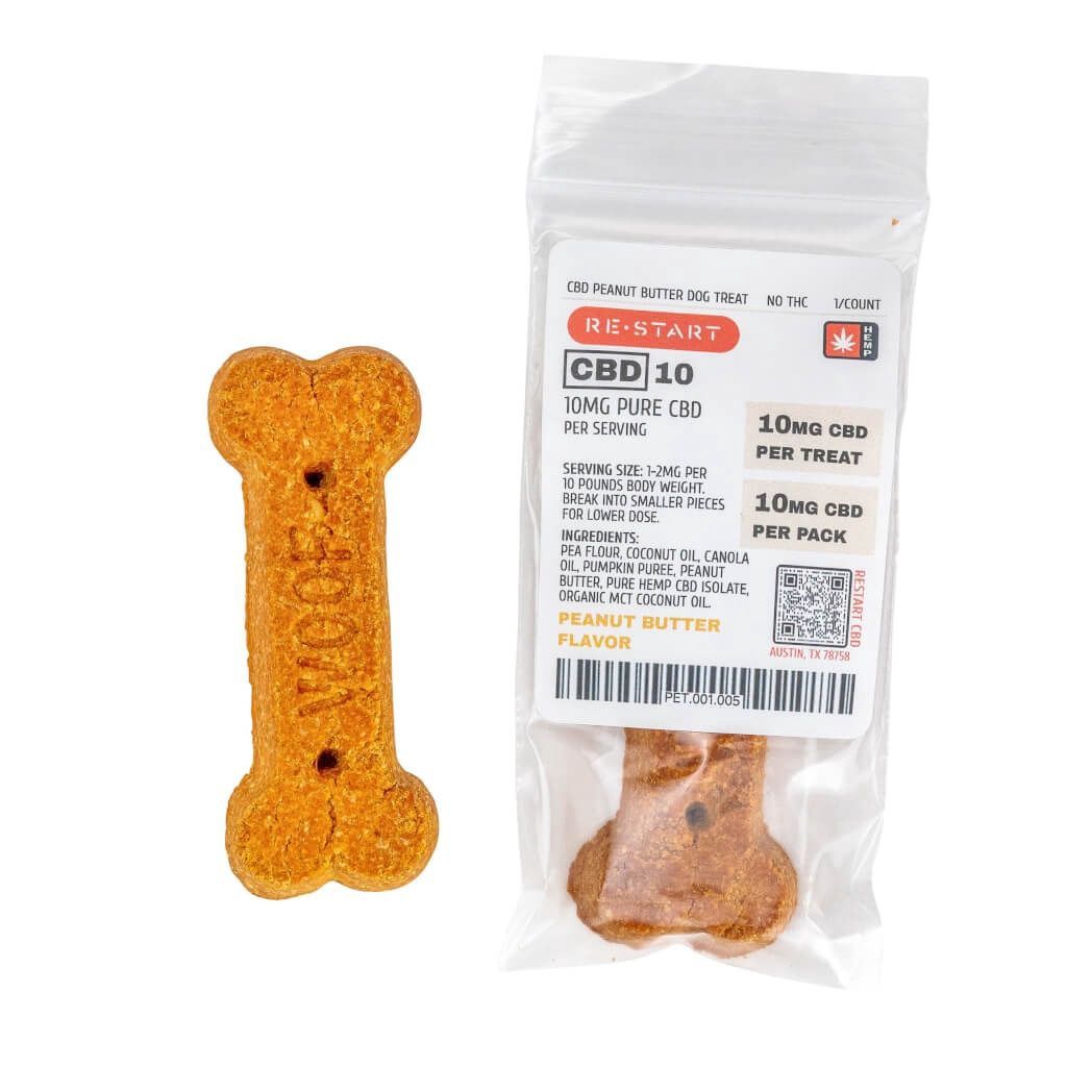 Peanut Butter Calming Pure CBD Dog Treat 1-ct Sample