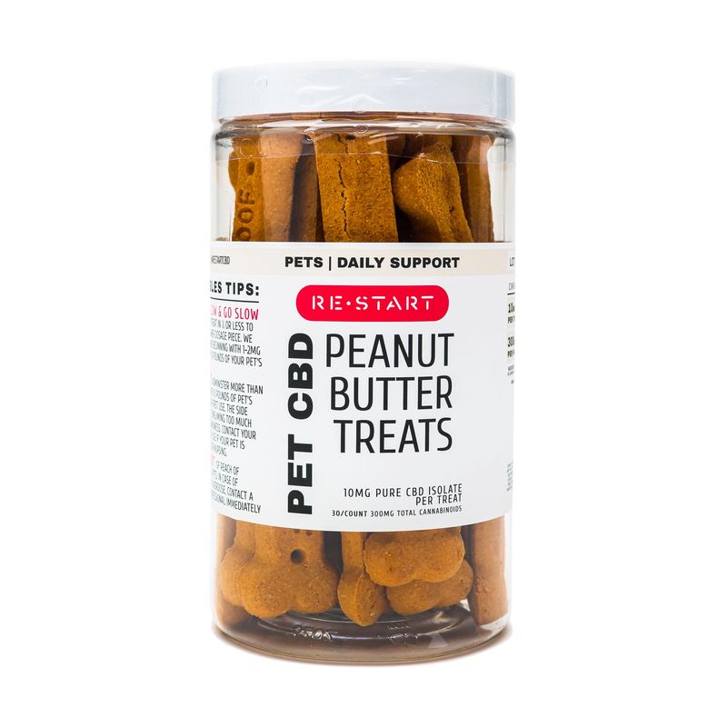 Peanut Butter CBD Dog Treats - NO THC for Pets