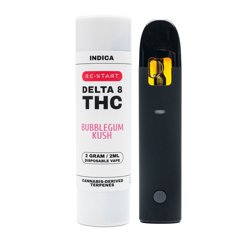 Delta 8 Vape Disposable Bubble Gum 2mL (I) Reg. Price $40