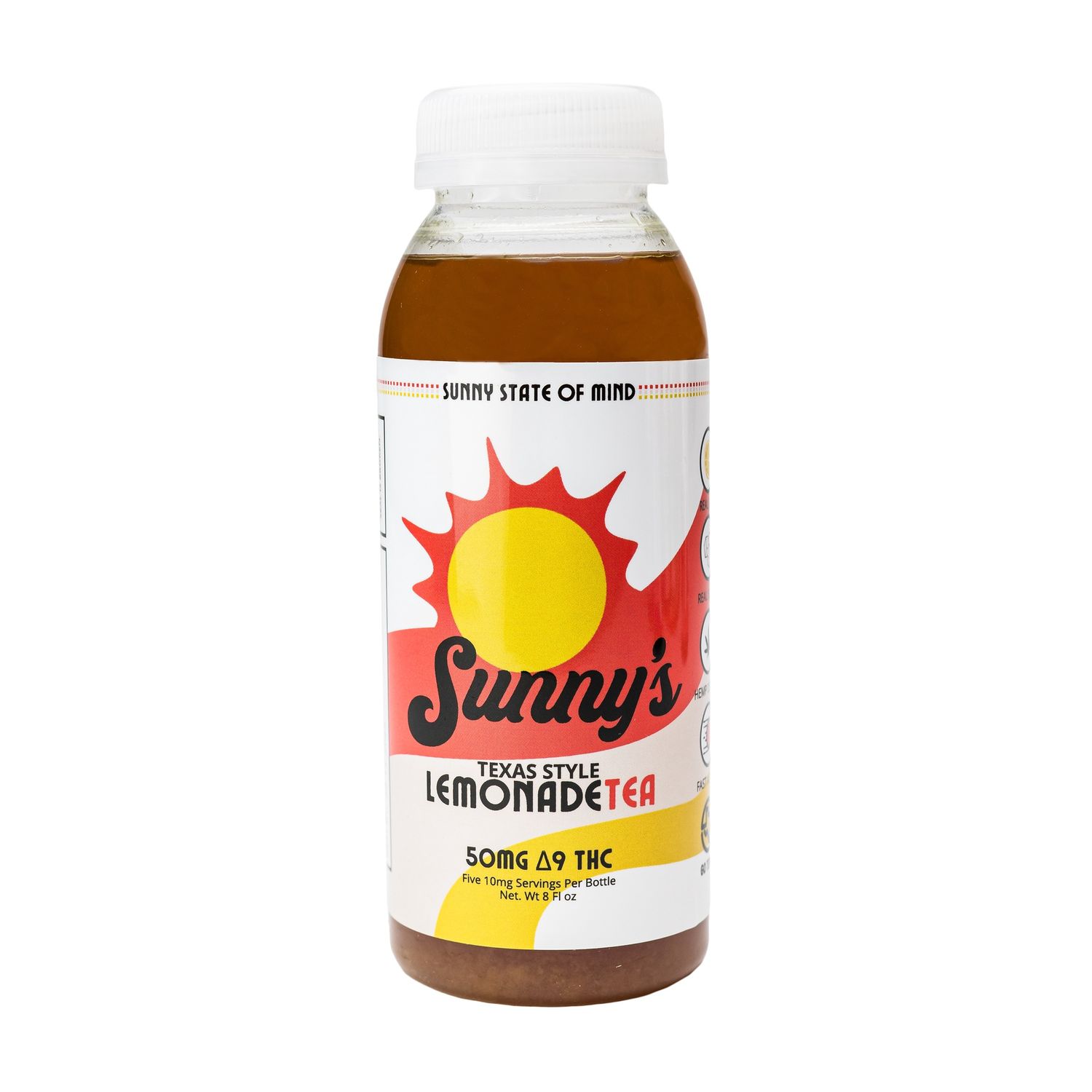 Sunny’s Delta 9 THC 50mg Lemonade Tea 8oz (Reg. Price $12)