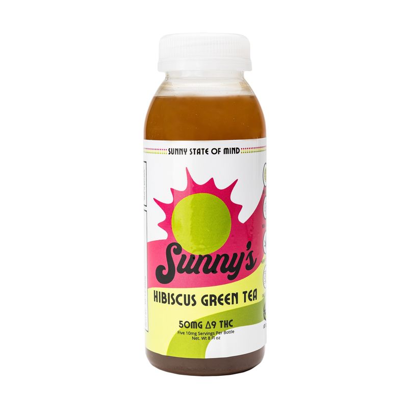 Sunny’s Delta 9 THC 50mg Hibiscus Green Tea 8oz (Reg. Price $13.99)