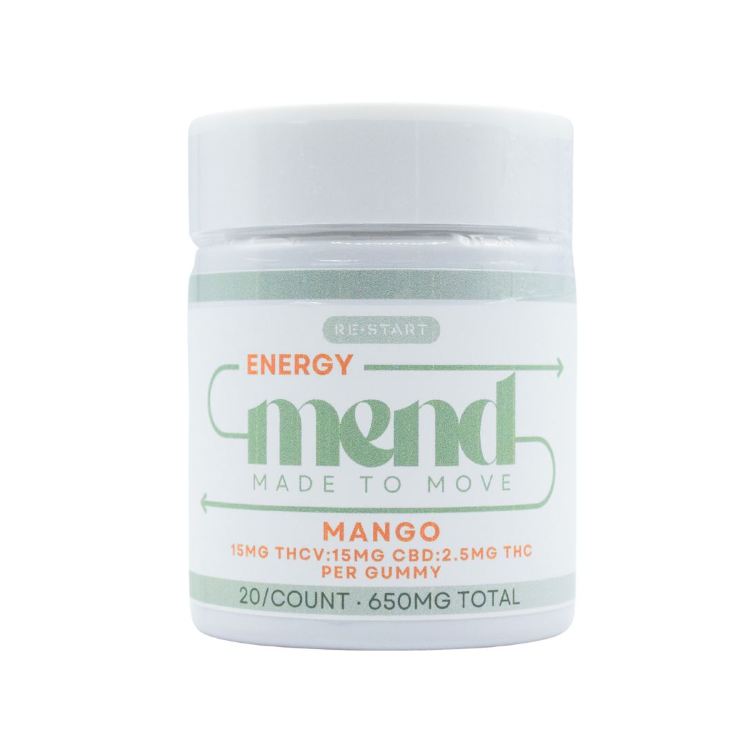 THCV 15mg + Delta 9 THC 5mg + CBD 15mg MEND Gummies, Quantity: 20-ct (Reg. Price $75)
