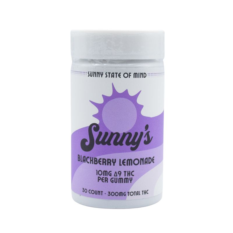 Sunny&#39;s Delta 9 THC 10mg Blackberry Lemonade Gummies