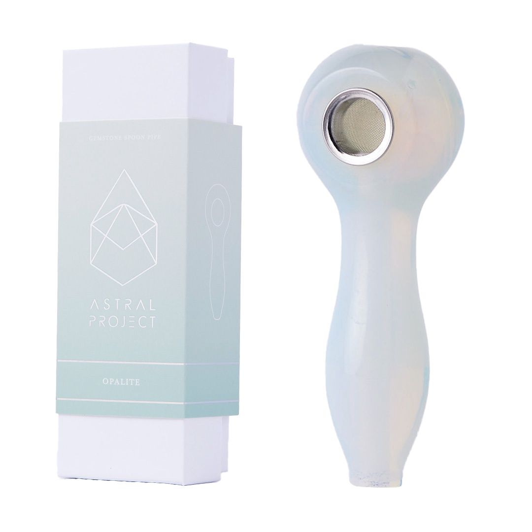 Gemstone Spoon Pipe - Opalite (Reg. Price $36)