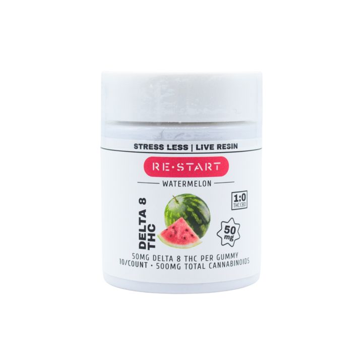Delta 8 THC 50mg Watermelon Gummies - Live Resin