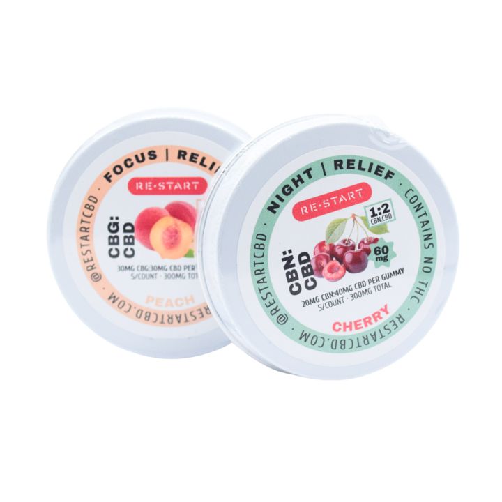 CBG  + CBN  Gummy Bundle 2 x 5-ct (Save $5)