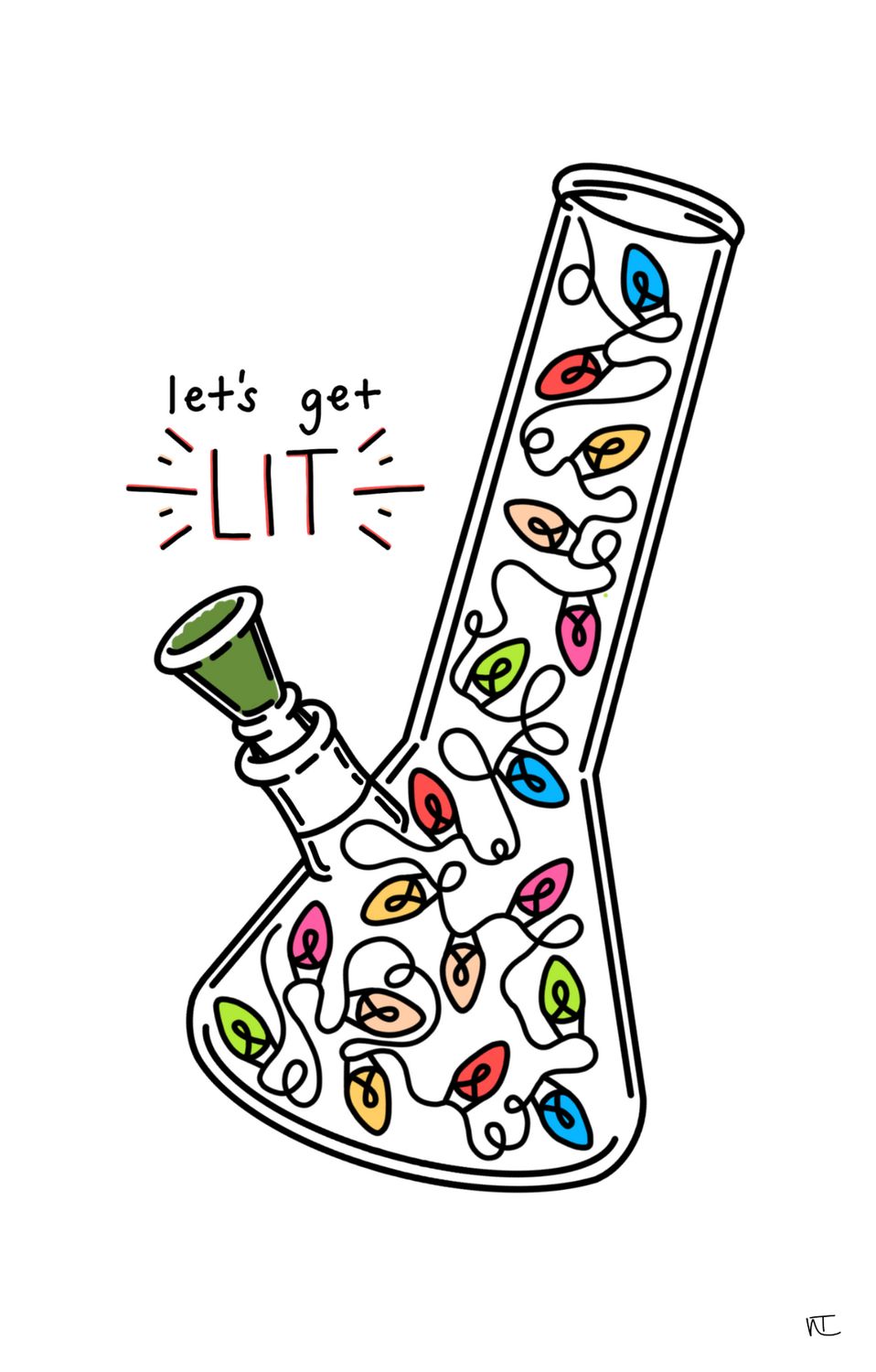 RESTART Greeting Card - Lets Get Lit RESTART Greeting Card - Lets Get Lit