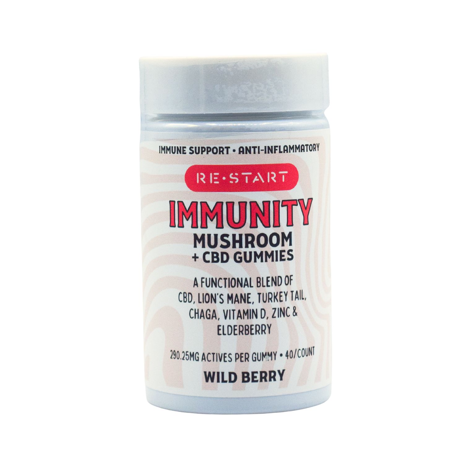 CBD Balance &amp; Immunity Mushroom Gummies NO THC, Quantity: 40-ct