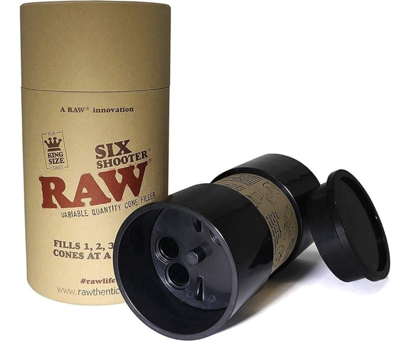 RAW Six Shooter (1 1/4 Size) + Free 6/pk Raw Cones