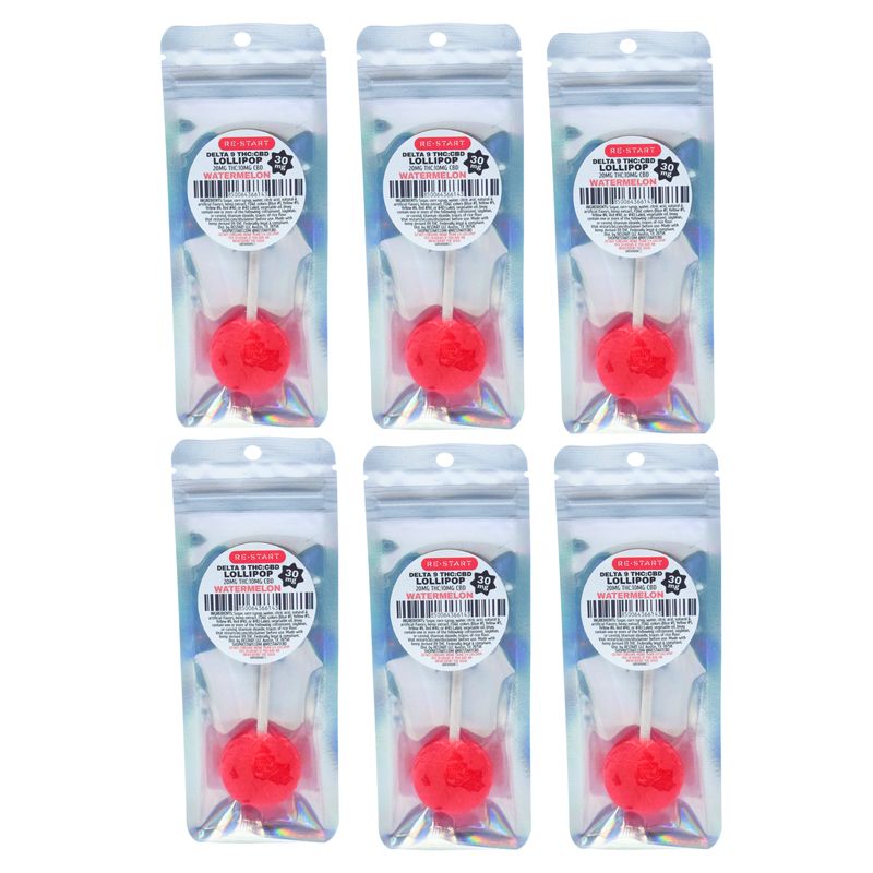 30MG THC:CBD Lollipop - Watermelon (2:1)
