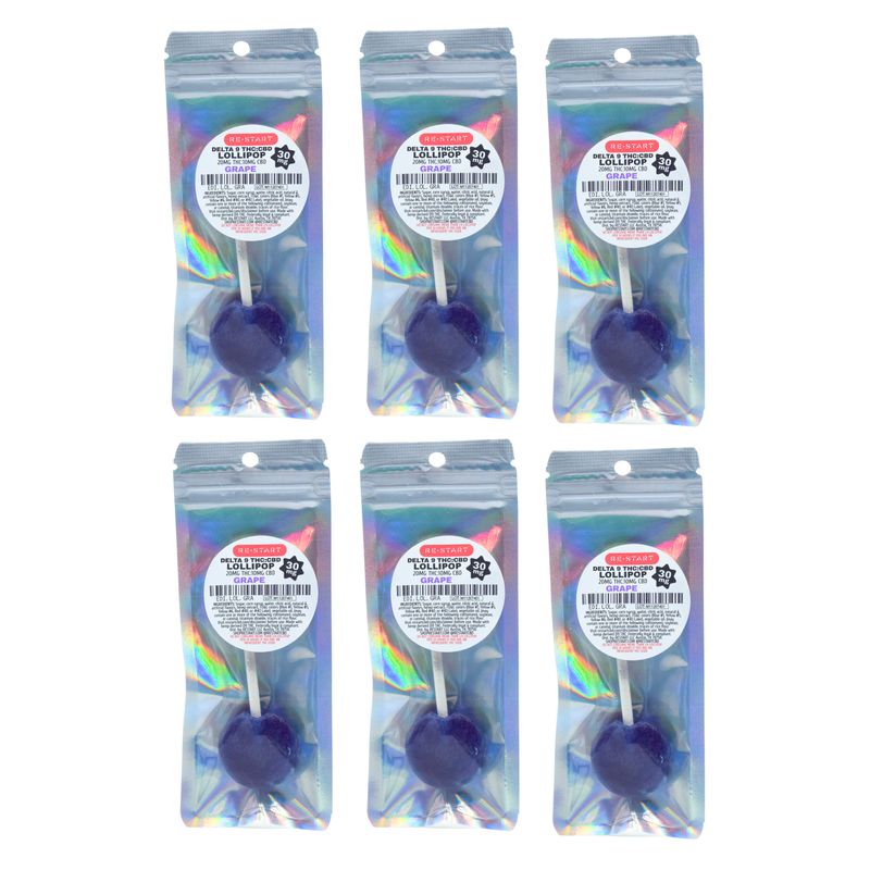 30MG THC:CBD Lollipop - Grape (2:1)