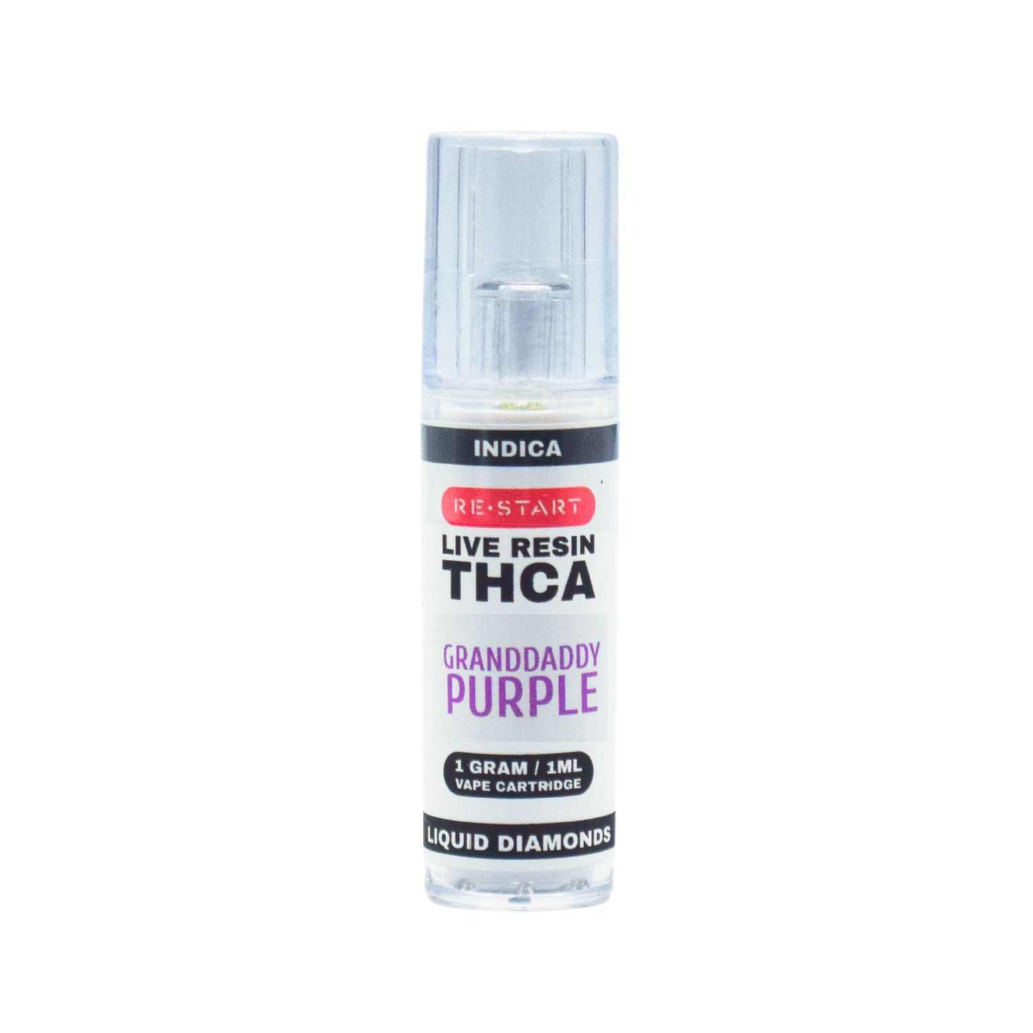 THCA Vape Cart 1mL (I) Granddaddy Purple Live Resin