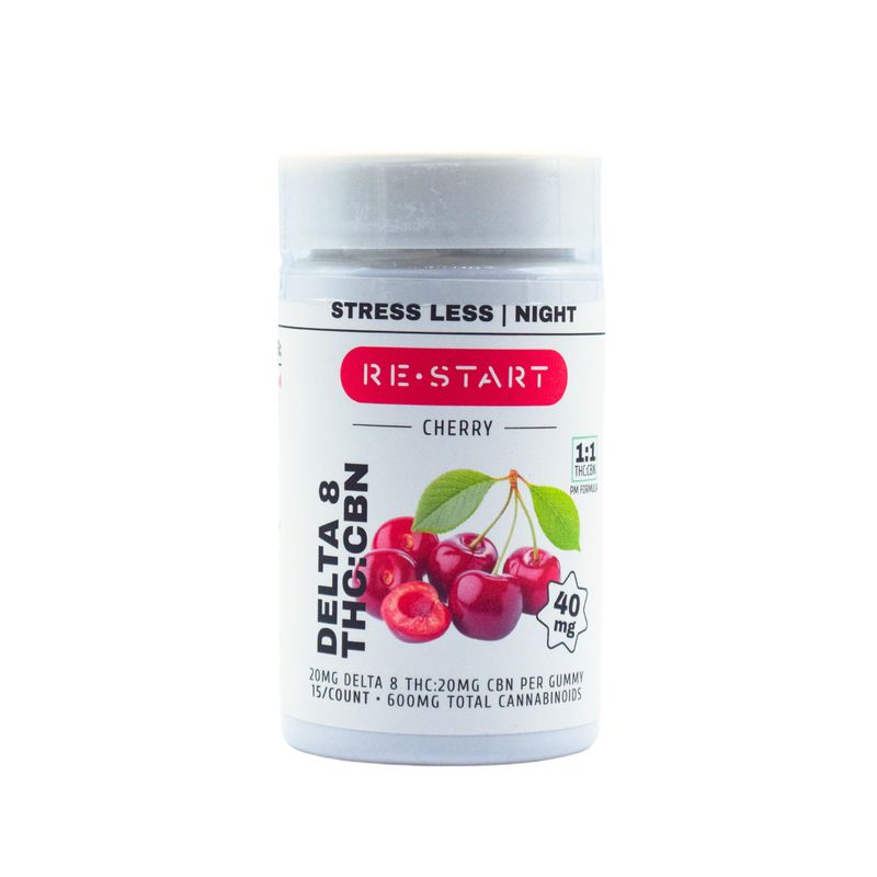 Delta 8 THC CBN 40MG Cherry Gummies